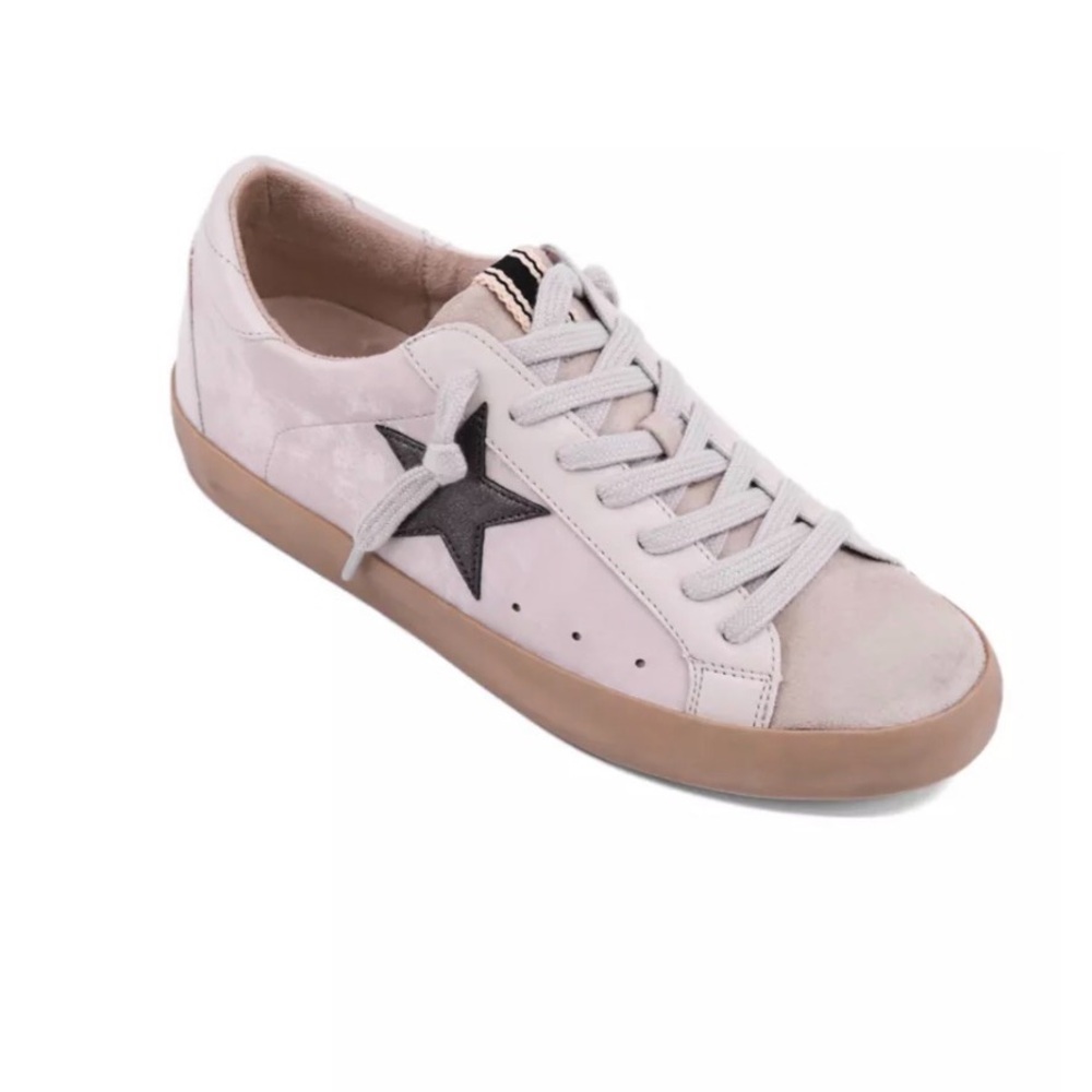 2 Pairs Of Women’s Vegan Star-Embellished Sneakers size 9 (no laces)